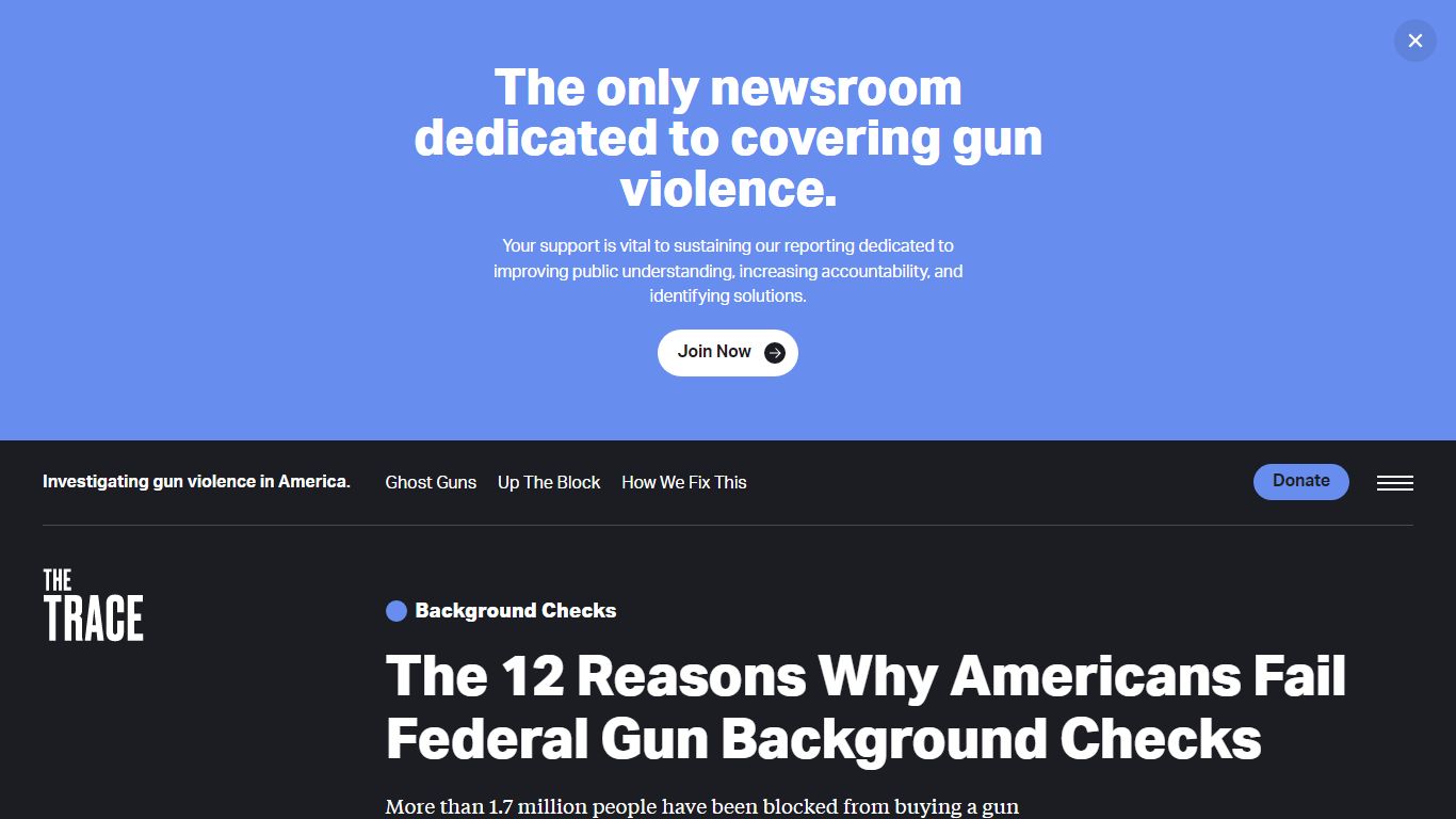 The 12 Reasons Why Americans Fail Federal Gun Background Checks - The Trace